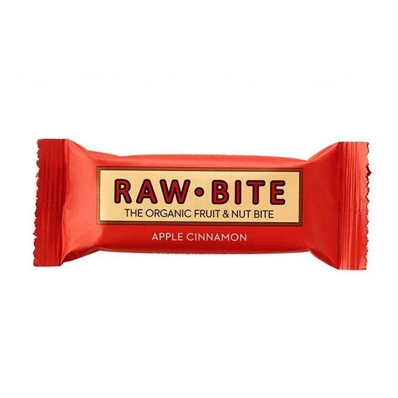 BARRITA MANZANA Y CANELA 50G RAW BITE