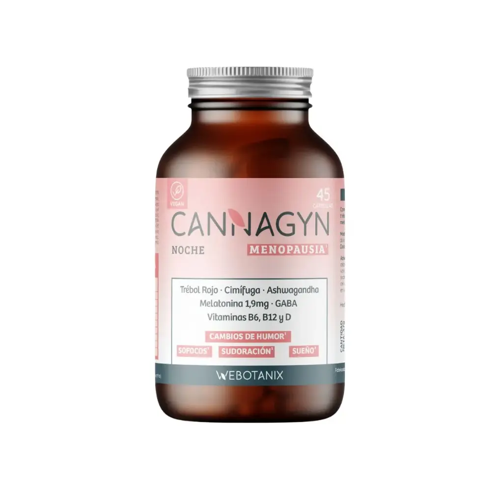 CANNAGYN MENOPAUSIA NOCHE 45 CÁPSULAS WEBOTANIX