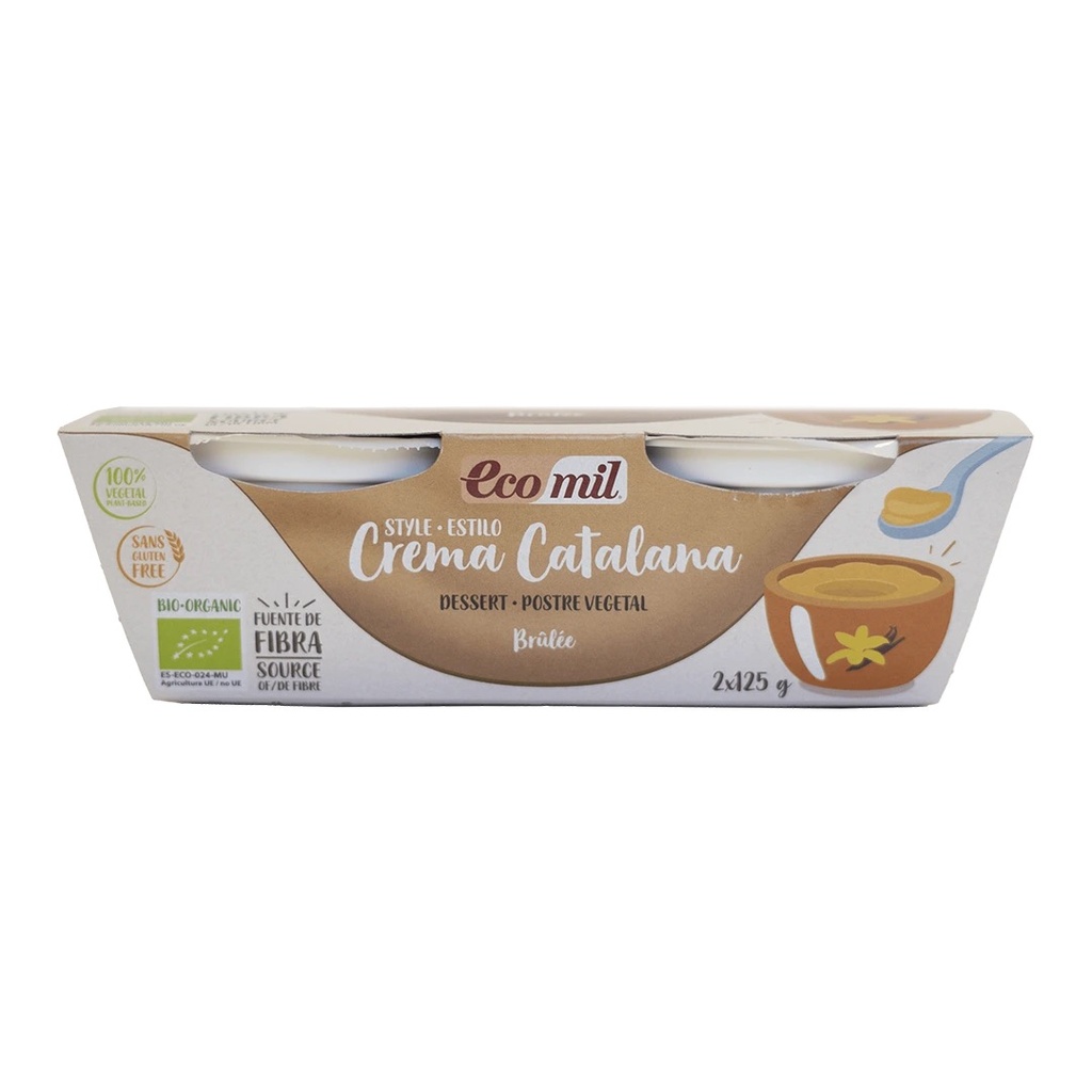 POSTRE CREMA CATALANA 2x125G ECOMIL