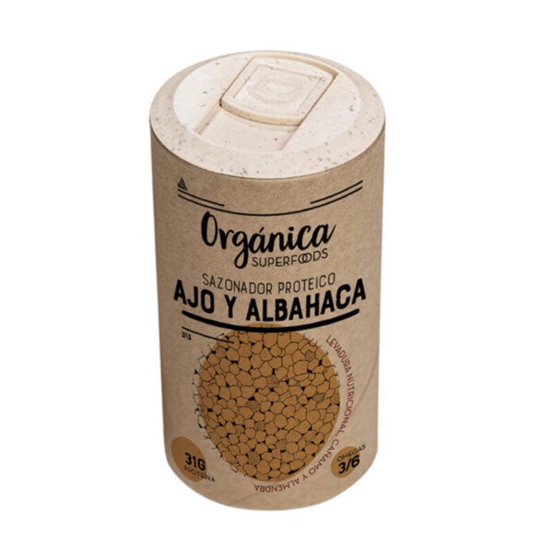 SAZONADOR AJO Y ALBAHACA 50G ORGANICA SUPERFOOD