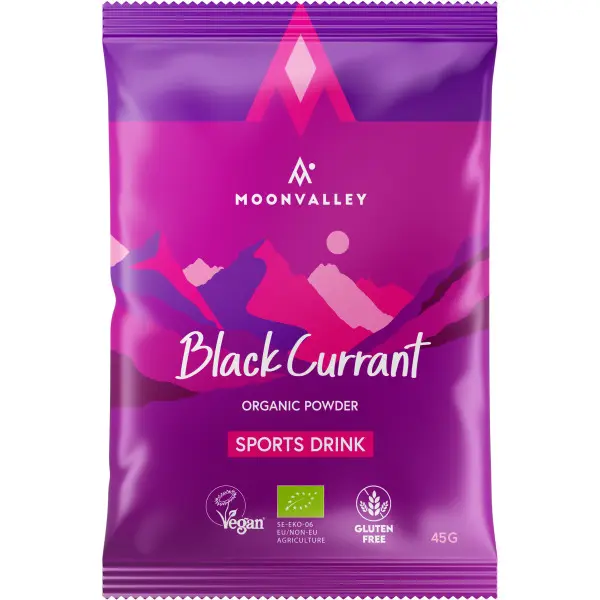 BEBIDA DEPORTIVA EN POLVO GROSELLAS NEGRAS 45G MOONVALLEY