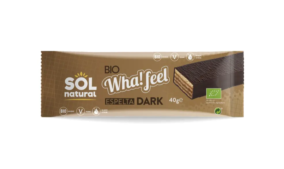 WHA! FEEL SNACK BAÑADO ESPELTA Y CACAO 30G SOL NATURAL