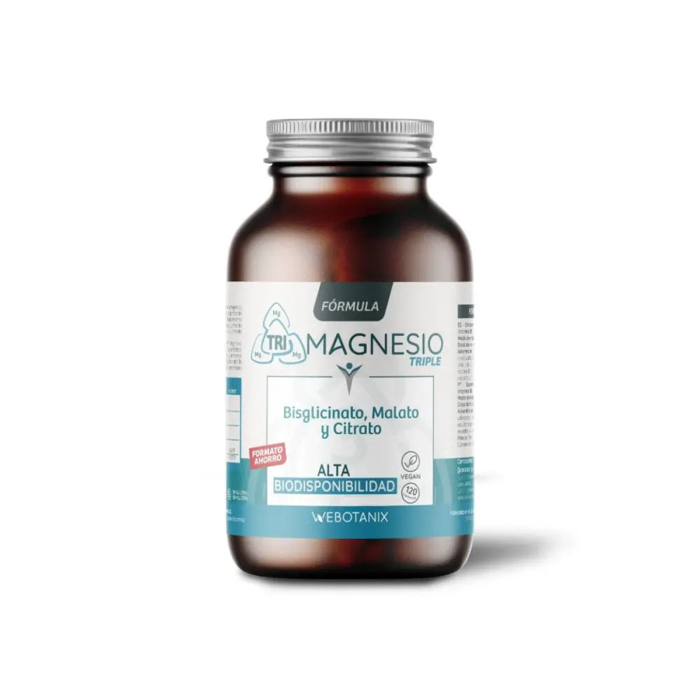 TRIPLE MAGNESIO FÓRMULA FAMILIAR 120 CAP WEBOTANIX