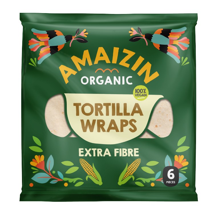 TORTILLA WRAP EXTRA DE FIBRA 6UD 240G AMAIZIN