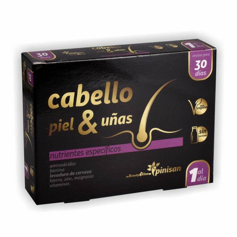 CABELLO PIEL Y UÑAS 30 CAP PINISAN
