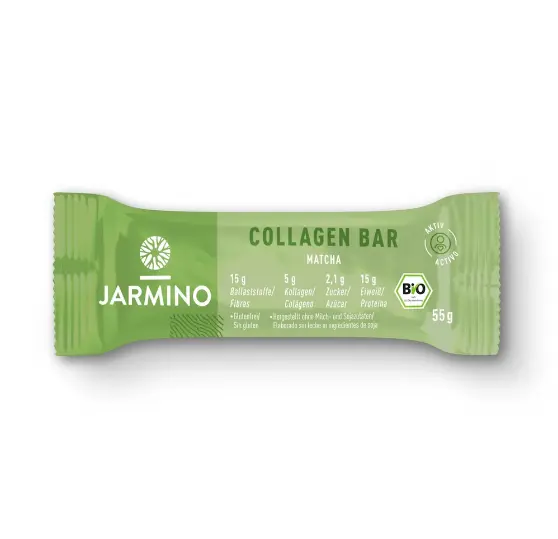 BARRITA DE COLÁGENO Y PROTEICA DE MATCHA 55G JARMINO