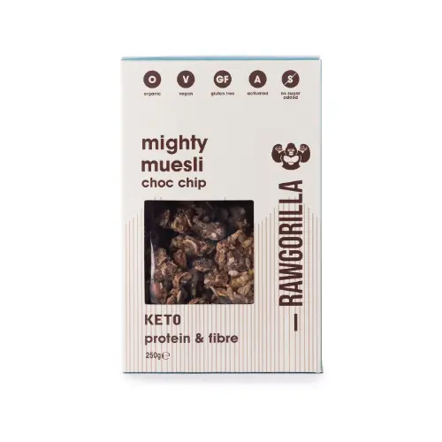 MUESLI KETO CON CHIPS DE CHOCOLATE 250G RAW GORILLA
