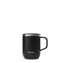 TAZA ISOTERMICA CON ASA Y TAPA NEGRA 350ML QWETCH  