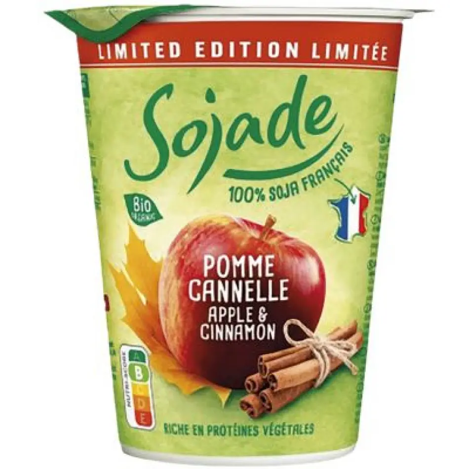 POSTRE DE SOJA MANZANA Y CANELA 400G - SOJADE