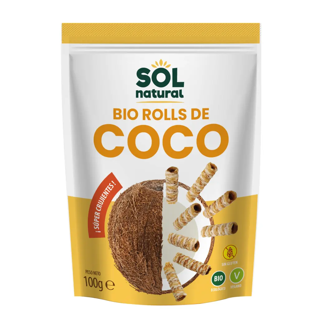 ROLLS DE COCO CRUJIENTES 100G SOL NATURAL