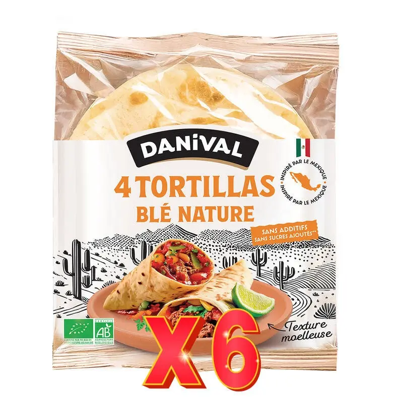 TORTILLA DE TRIGO 4UD 300G DANIVAL
