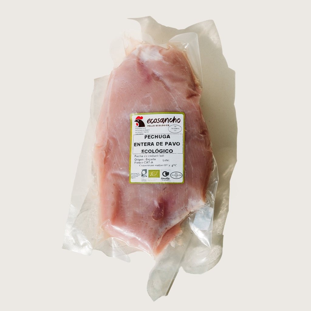 PECHUGA DE PAVO ENTERA 500G aprox. ECOSANCHO