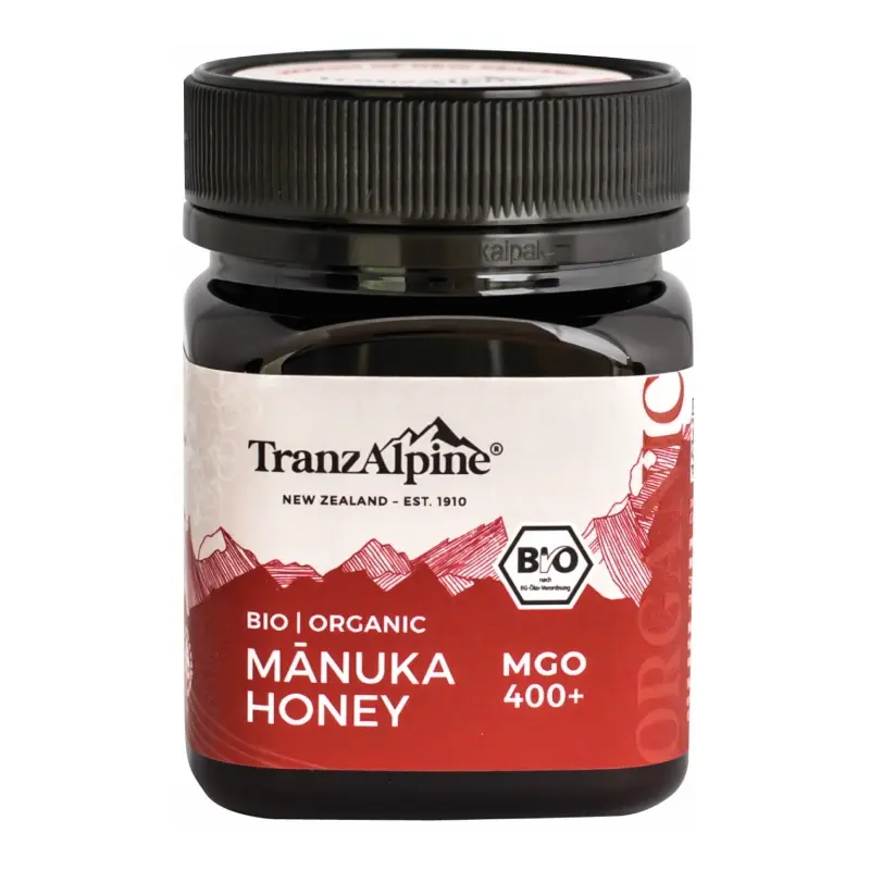 MIEL DE MANUKA MGO 400+ 250G BIO TRANZALPINE