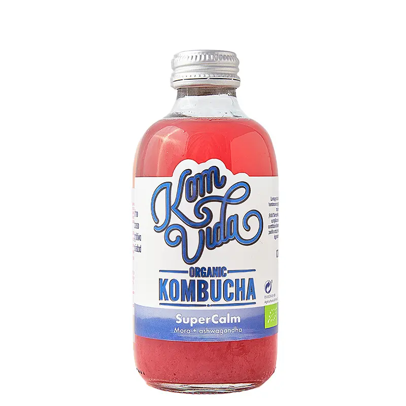 KOMBUCHA SUPERCALM MORA Y ASHWAGANDHA 250ML KOMVIDA