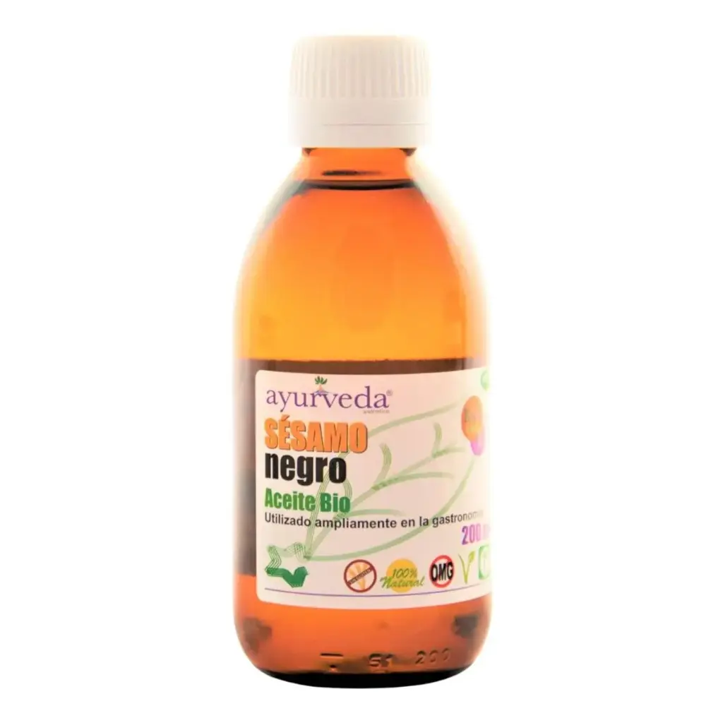 ACEITE DE SESAMO NEGRO 200ML AYURVEDA
