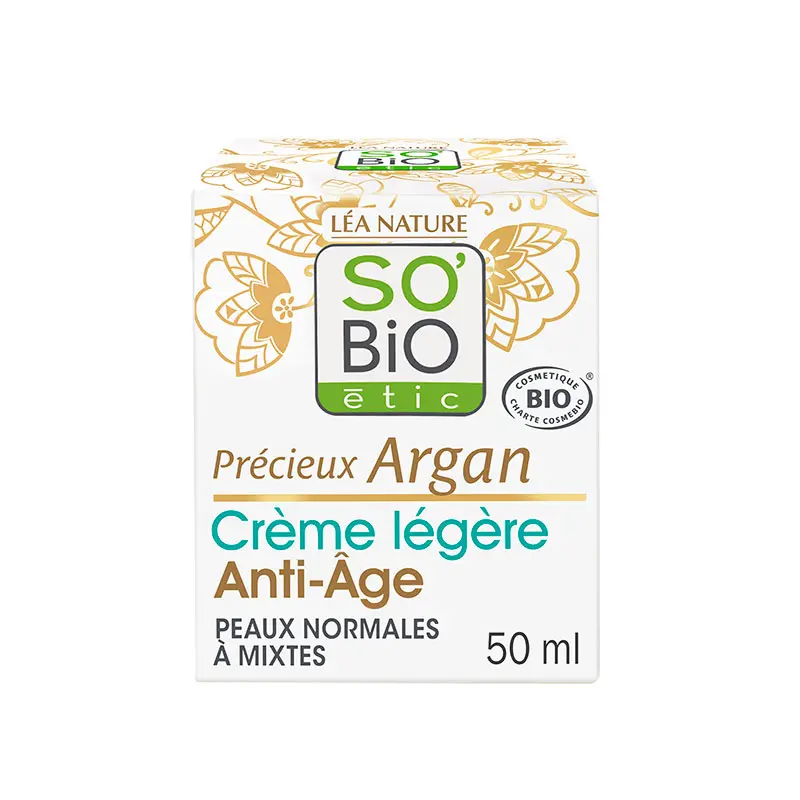 CREMA DÍA ANTIEDAD ÁCIDO HIALURÓNICO & ARGÁN 50ML SOBIO