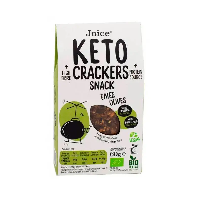 KETO CRACKERS ACEITUNAS 60G JOICE