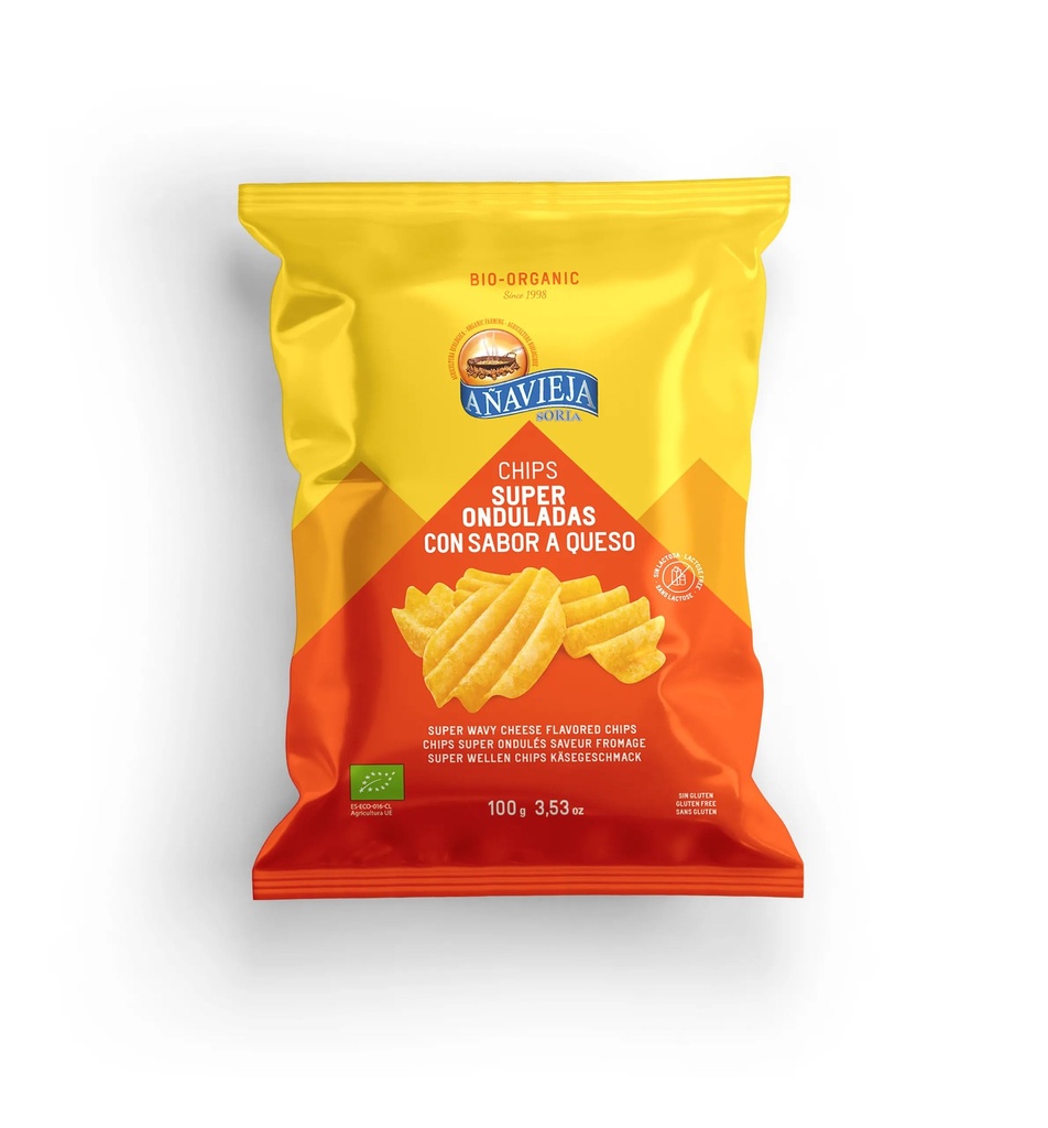PATATAS FRITAS SUPERONDULADAS SABOR QUESO 100G AÑAVIEJA