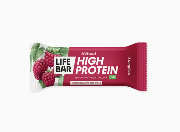 BARRITA DE PROTEÍNA SABOR FRAMBUESA 40G LIFEBAR