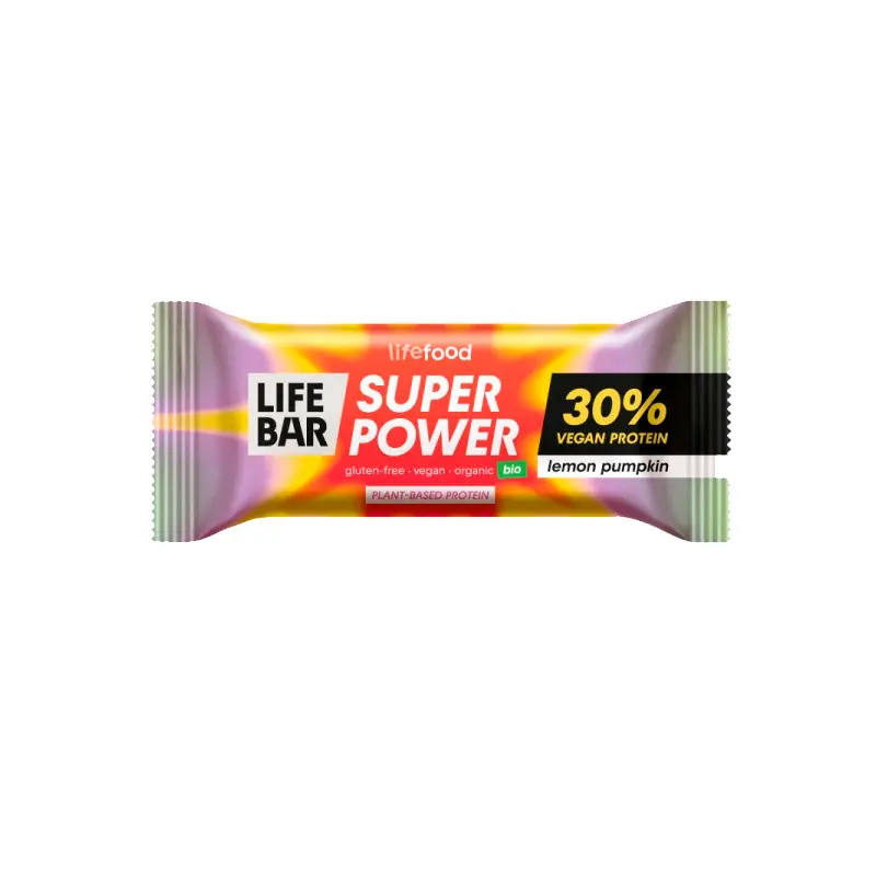 BARRITA SUPER PROTEICA DE CALABAZA Y LIMÓN 40G LIFEBAR