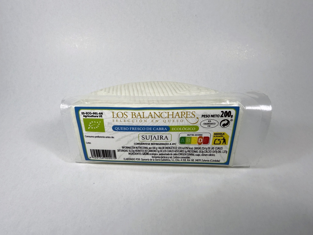 QUESO CABRA FRESCO 200G SUJAIRA