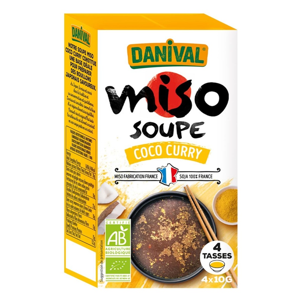 SOPA DE MISO COCO Y CURRY 4x10G DANIVAL