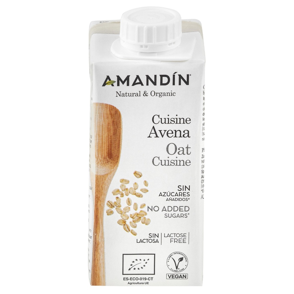 CREMA COCINA CUISINE AVENA 200ML AMANDIN