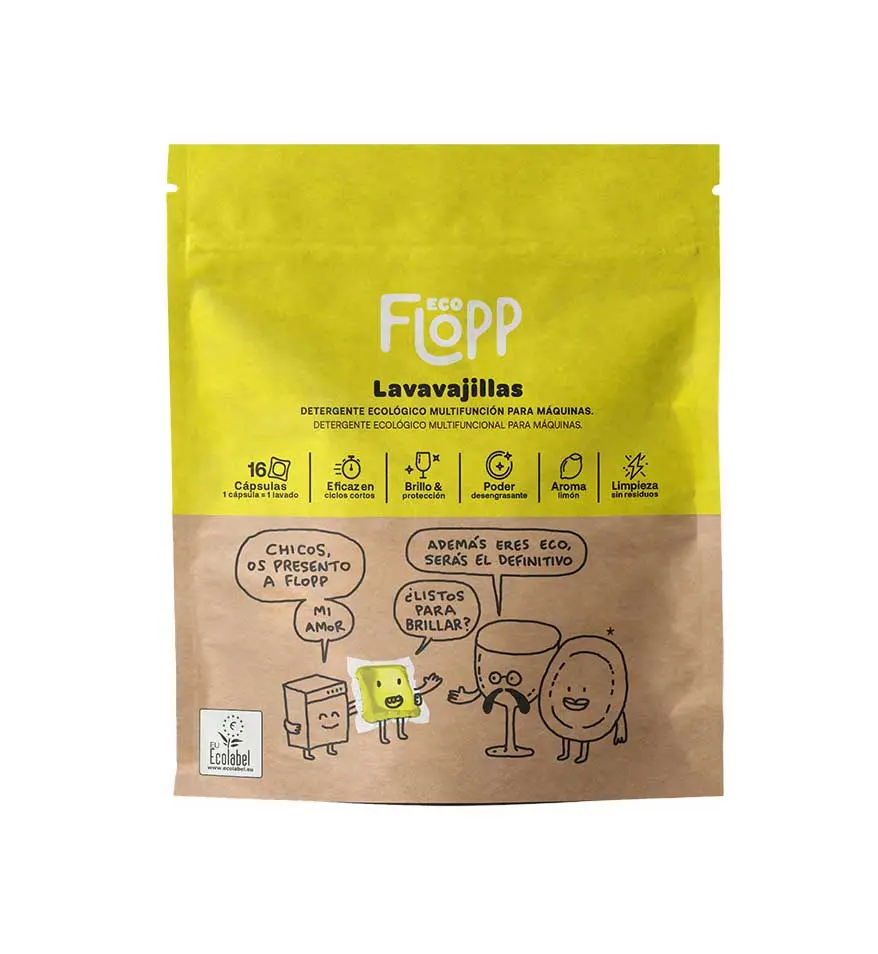GEL PARA LAVAVAJILLAS 40 CAPS FLOPP