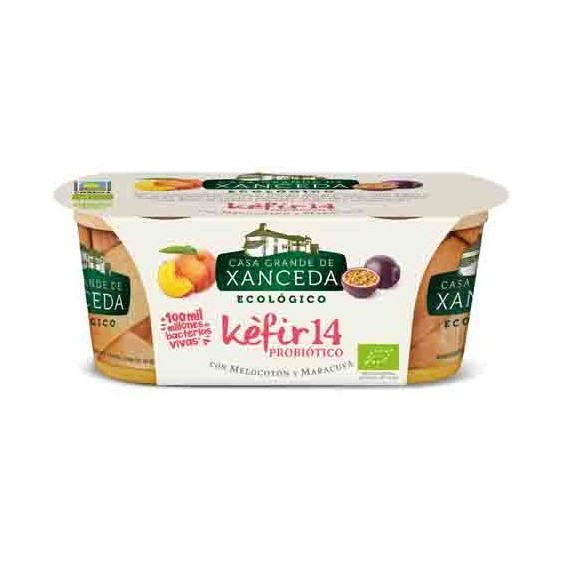 KÉFIR CON MELOCOTON Y MARACUYA 2X125ML CASA XANCEDA