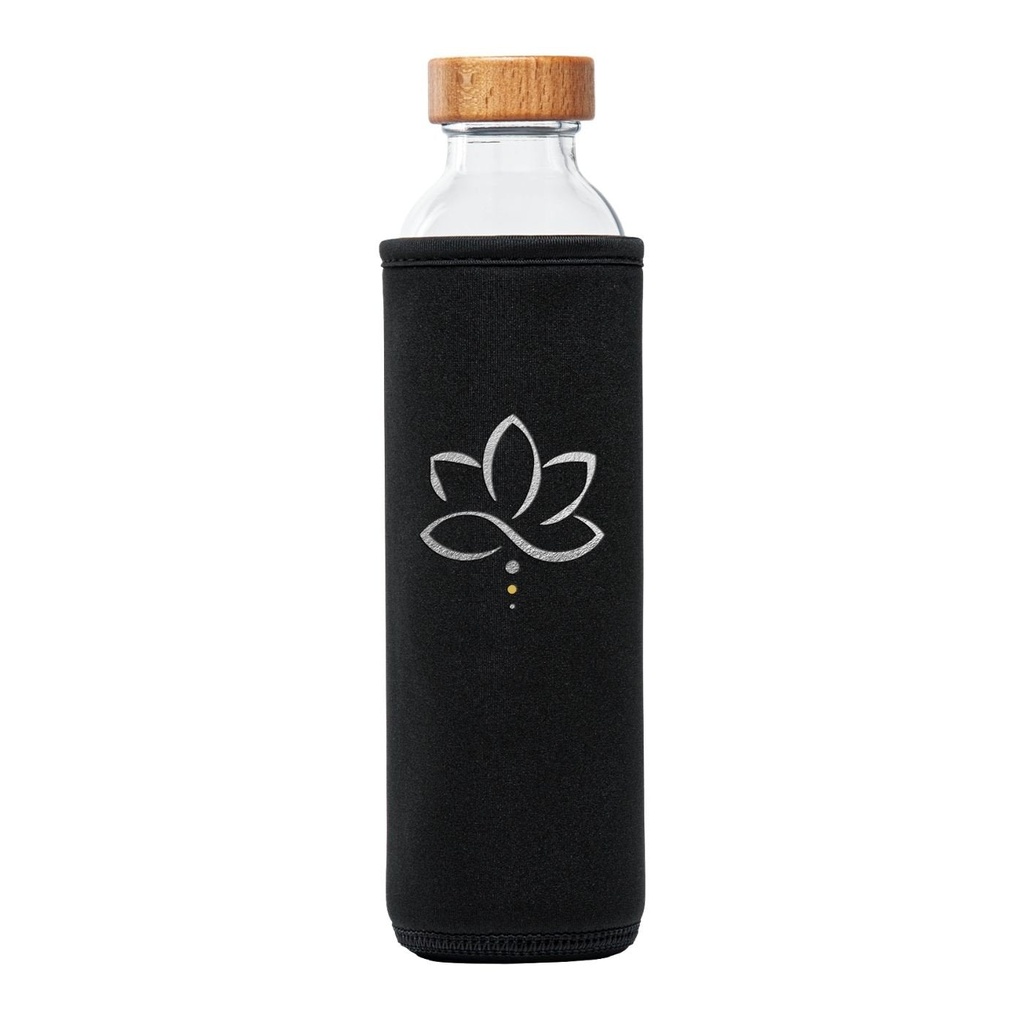 BOTELLA NEOPRENO YOGA SILVER LOTUS 0,75L FLASKA 