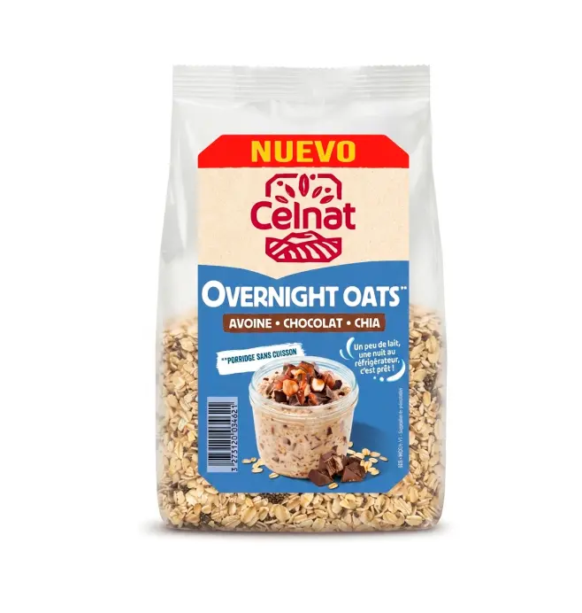 OVERNIGHT OATS CHOCOLATE 300G CELNAT