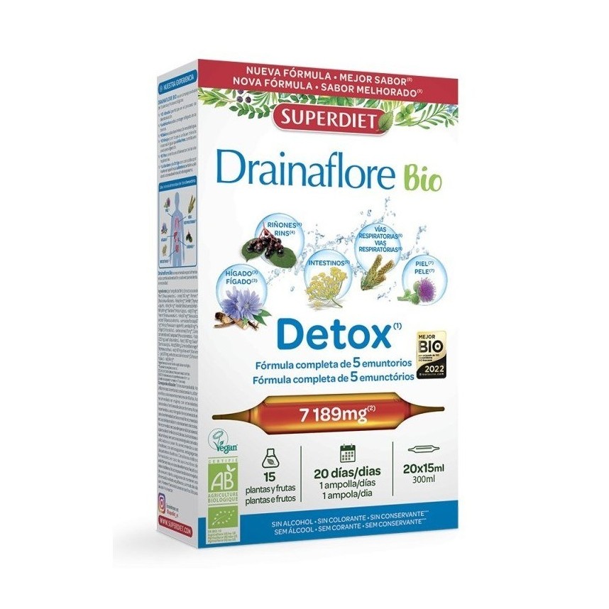 DRAINAFLORE 20UX15ML SUPERDIET