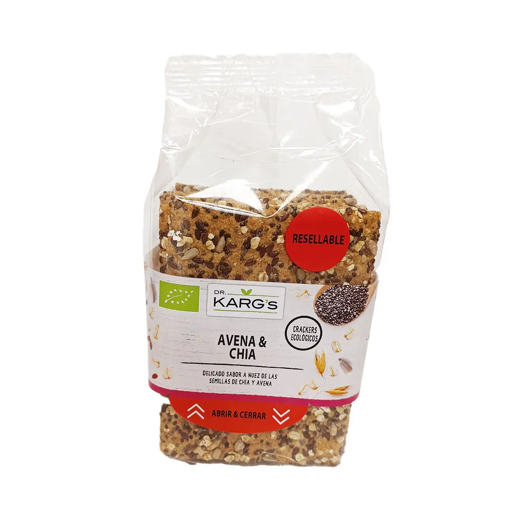 CRACKERS DE CHÍA Y AVENA 200G KARGS