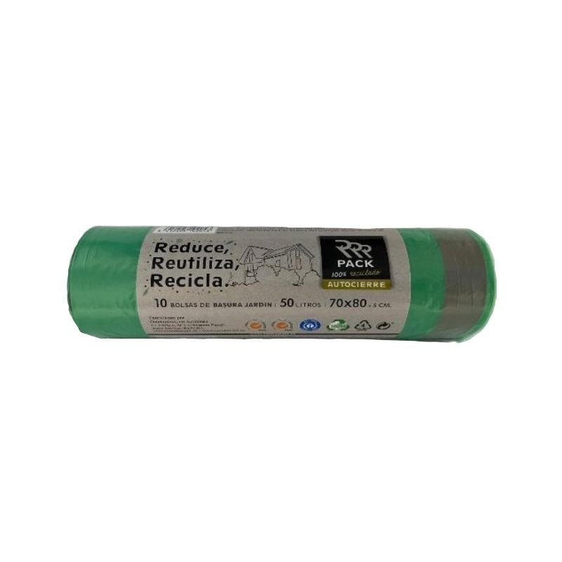 BOLSA DE BASURA RECICLADA 10UD 60L PACK