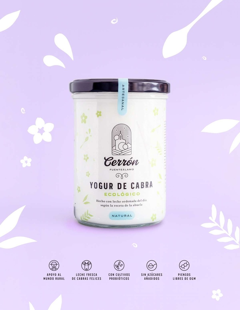 YOGUR DE CABRA NATURAL 420G CERRON