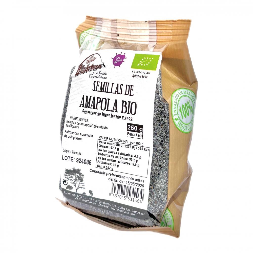 SEMILLAS DE AMAPOLA 250G BIOARTESA 