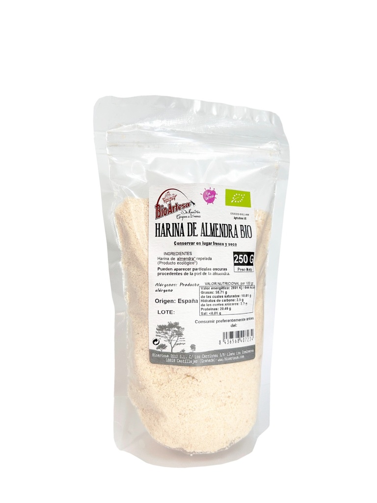 HARINA DE ALMENDRA 250G - BIOARTESA