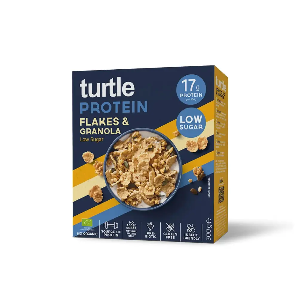 CEREALES PROTEICOS FLAKES&GRANOLA 300G - TURTLE