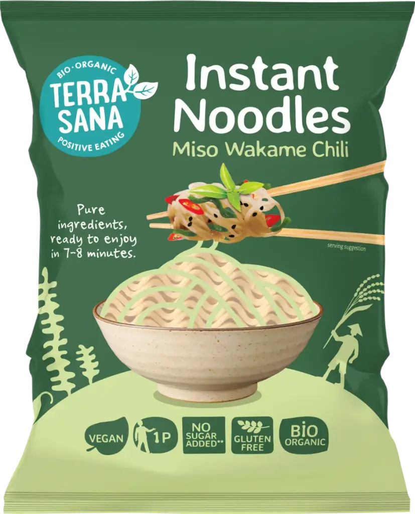 FIDEOS INSTANTANEOS CON MISO, WAKAME Y CHILE 90G - TERRASANA 