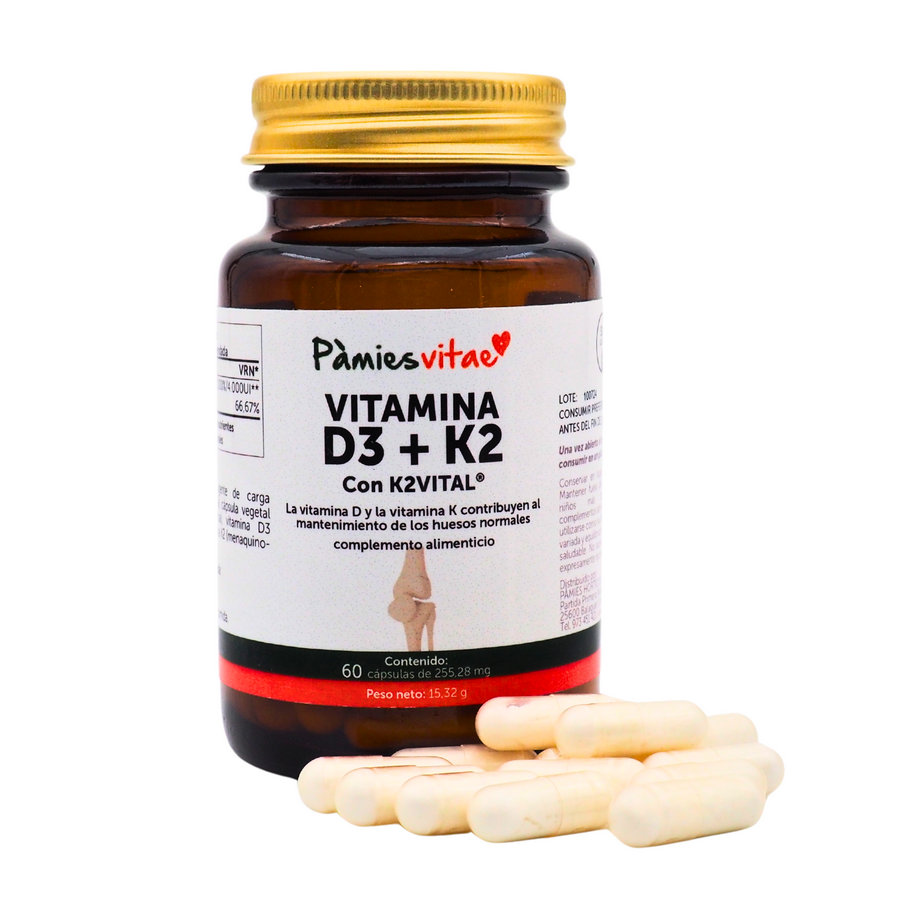 VITAMINA D3+K2 60CAP PAMIES VITAE 