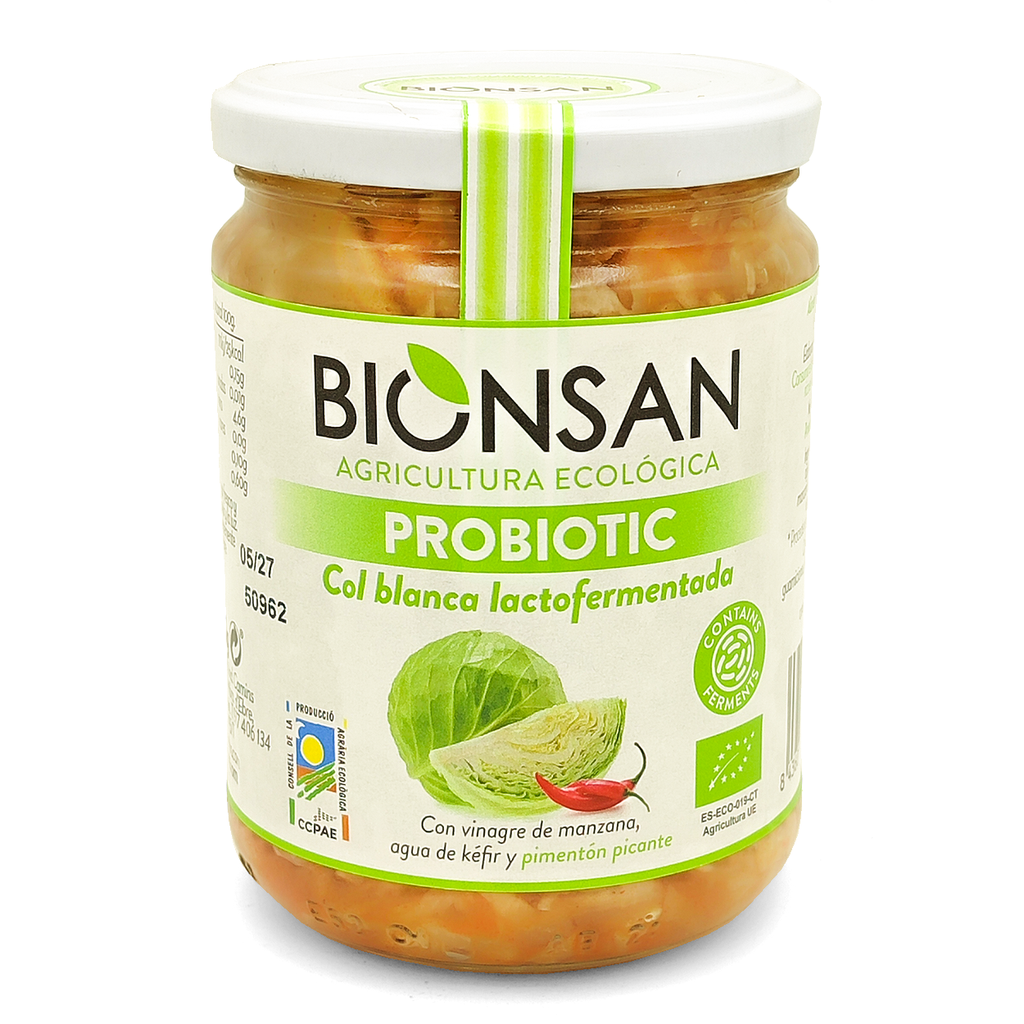COL BLANCA LACTOFERMENTADA CON PIMENTON PICANTE 420G - BIONSAN