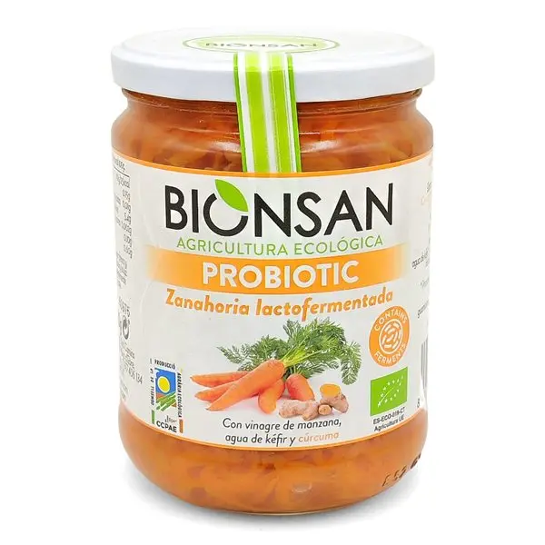 ZANAHORIA LACTOFERMATADA CON CÚRCUMA 420G - BIONSAN
