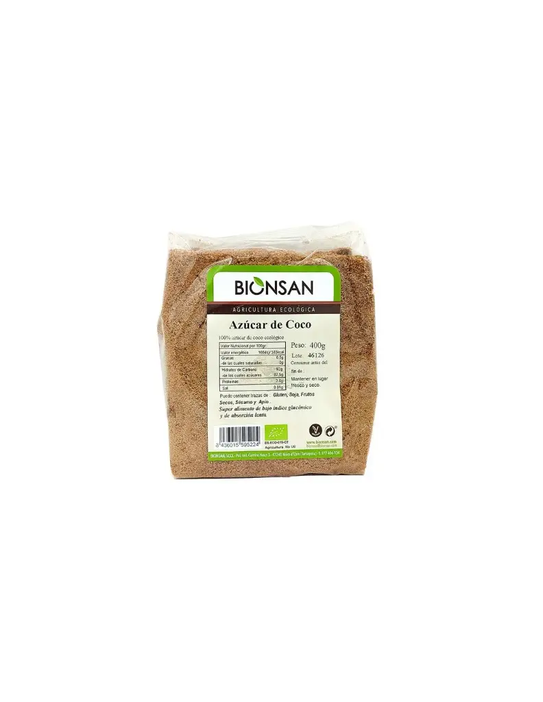 AZUCAR DE COCO 400G - BIONSAN