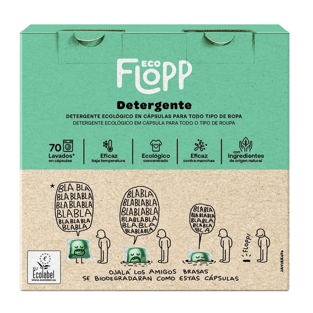 DETERGENTE PARA ROPA 70 CAPS FLOPP