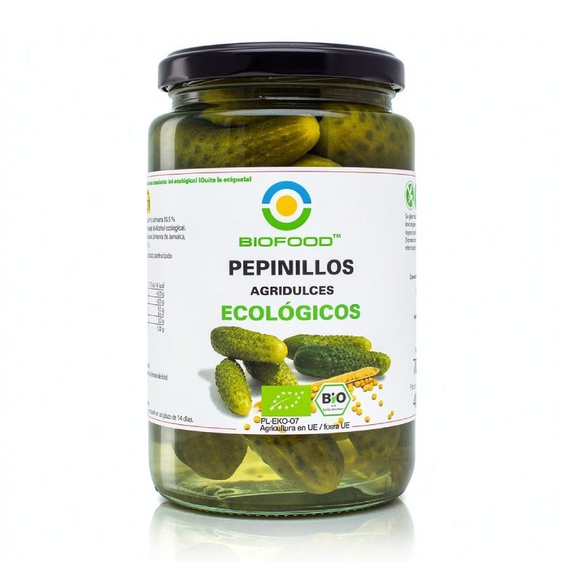 PEPINILLOS AGRIDULCES 700G - BIOFOOD