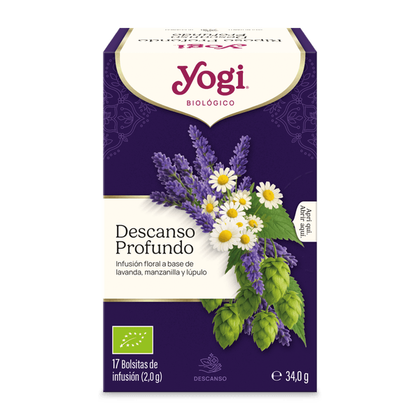 INFUSION DESCANSO PROFUNDO DE LAVANDA, MANZANILLA Y LUPULO 34G - YOGI TEA
