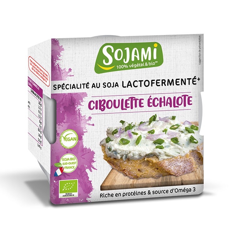 CREMA DE SOJA LACTOFERMENTADA CEBOLLINO Y CHALOTA 125G SOJAMI