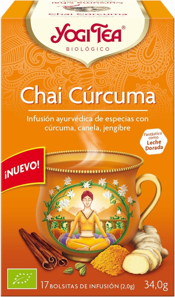 INFUSION CURCUMA CHAI 17UDS 30,6G YOGI TEA