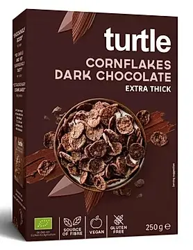 CORN FLAKES CON CHOCOLATE NEGRO 250G TURTLE