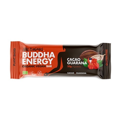 BARRITA BUDDHA ENERGY CACAO GUARANA 35G ISWARI